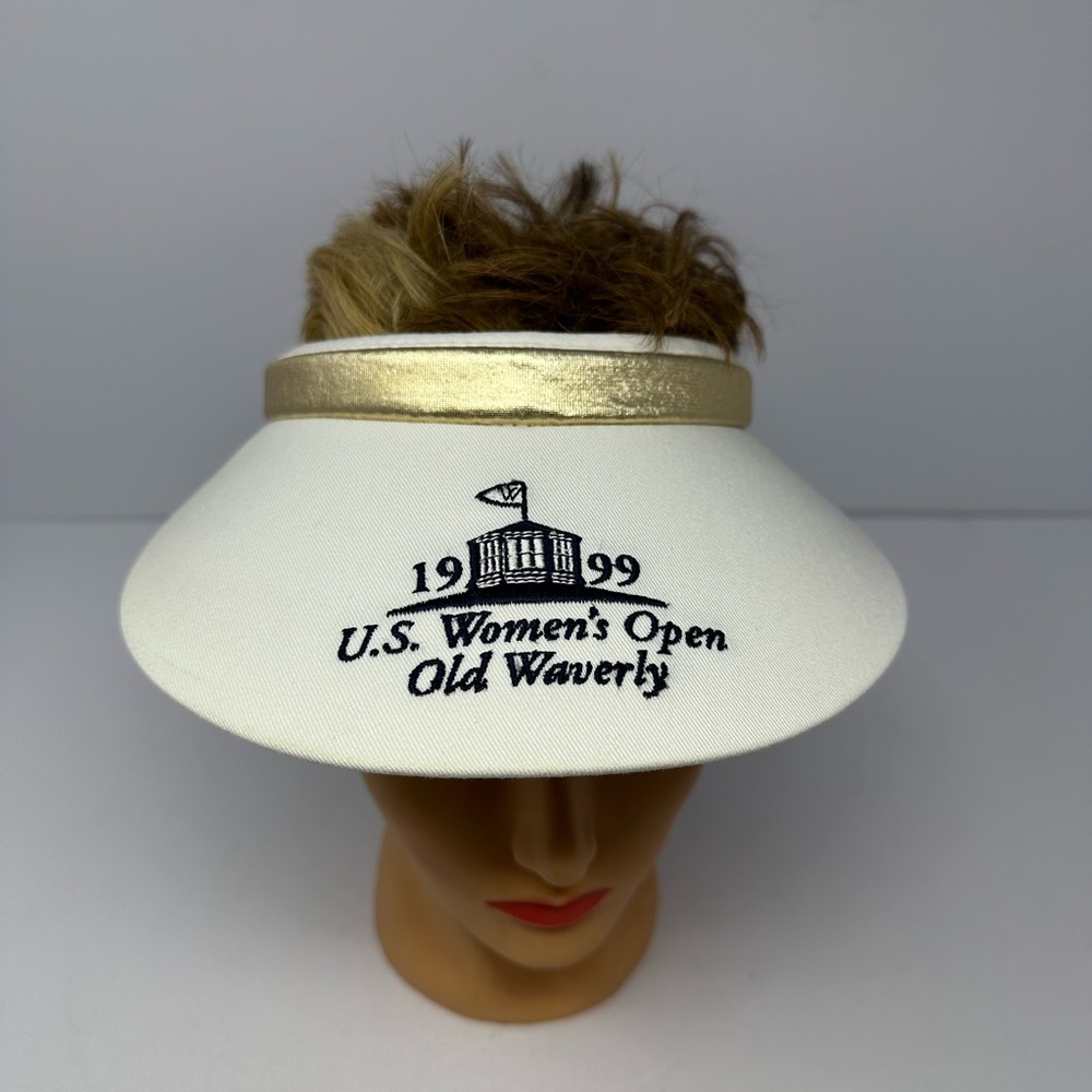 Vintage 1999 Women’s US Open Old Waverly Imperial Headwear Golf Visor USA Rare!!